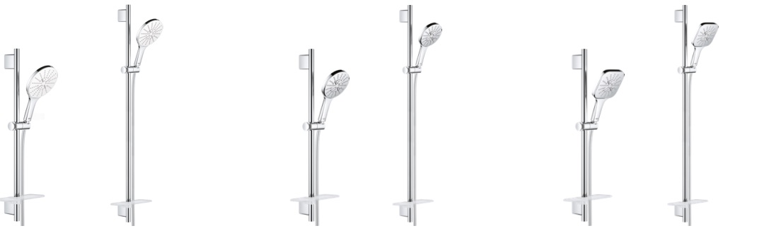 GROHE Rainshower SmartActive in a set with rail